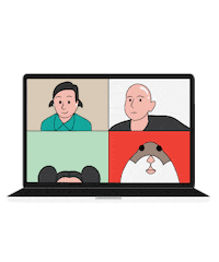 bilgra online studio teacher zoom Sticker