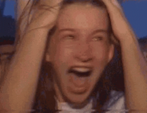 MichelPoulain giphyupload crazy concert fans GIF
