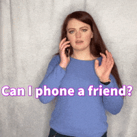 Can I phone a friend?