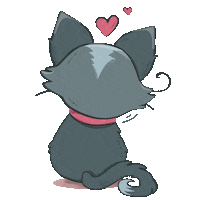 Gata Mirar Sticker by La Tiendita Shabby Chic