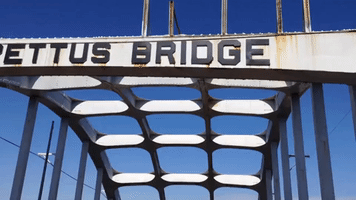 Crowds Cross Edmund Pettus Bridge to Commemorate 'Bloody Sunday'