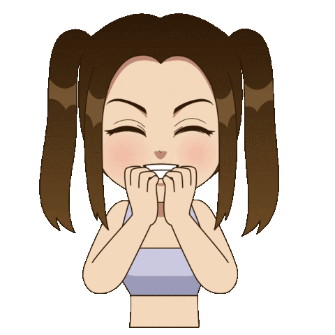 Happy Well Done Sticker by Chloe Ting