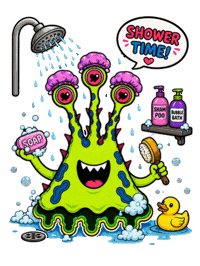 Shower Singing Sticker