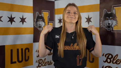 Loyola Softball GIF by LoyolaRamblers