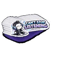 Listening On Repeat Sticker by International Society for Music Education