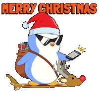 Merry Christmas Sticker by Pudgy Penguins