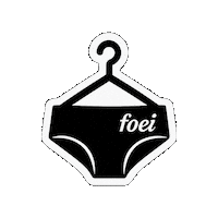 Foeicollective fashion hanger foei onderbroek Sticker
