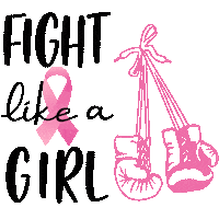 Breast Cancer Awareness Sticker by Designs by Denae