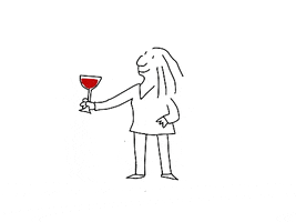 Cheers Wine GIF by LizaDonnelly