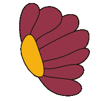 Swirling Flower Power Sticker