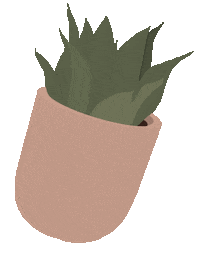 Pink Plant Sticker