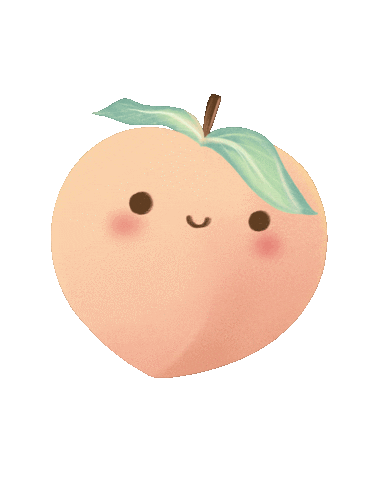 laflairpalette giphyupload kawaii peach cutepeach Sticker