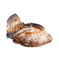 Sampizzaeforno sam bread verona pane Sticker