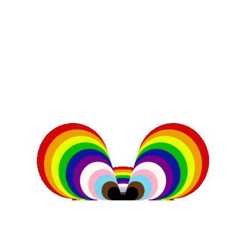 Mickey Mouse Rainbow Sticker