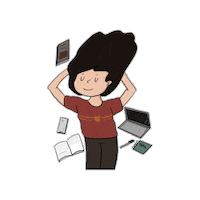 Fabillustraits holiday relax vacation over Sticker