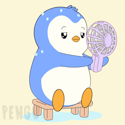 Nervous Summer GIF by Pudgy Penguins