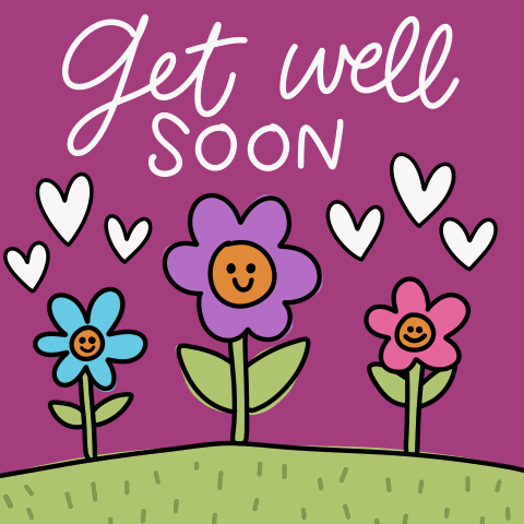 Get Well Soon Hearts GIF by Heather Roberts