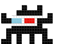 Space Invader Sticker