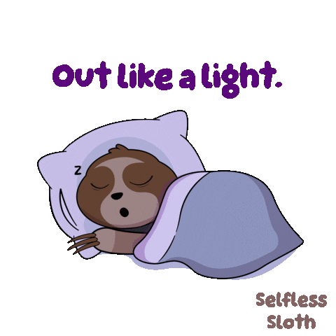 Sloth Sleeping Sticker by VeeFriends