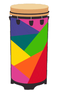 Musician Drum Sticker by mswonderlymakesmusic