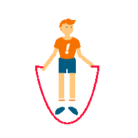 Workout Skipping Sticker by Enjoy Wellness