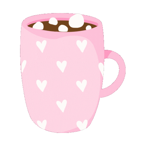 Hot Chocolate Hearts Sticker