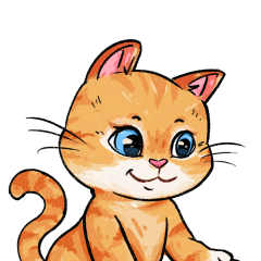 Cats Here You Are Sticker by UpStudiosWorld