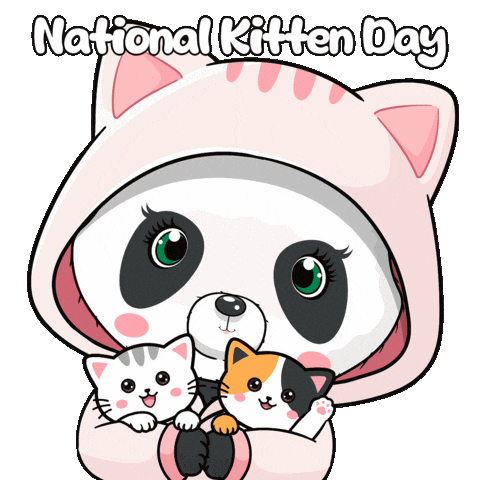 Cat Love Sticker by PandaPals