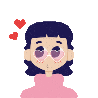 Glasses Love Sticker