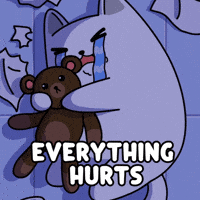Teddy Bear Crying GIF by MESA My Emotional Support Animal