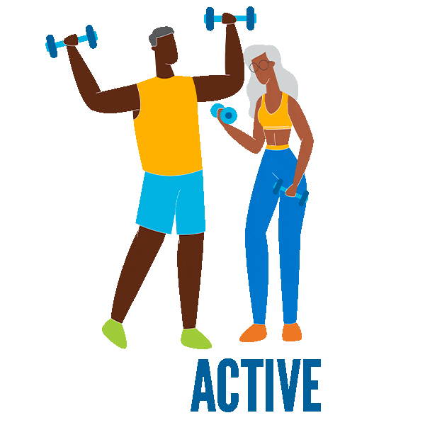 Fitness Stay Active Sticker by SilverSneakers