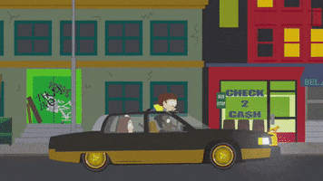 on roof driving GIF by South Park 