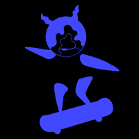 malil_TheAliens cool blue alien driving GIF