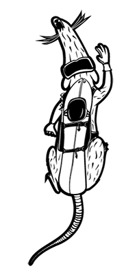 nwpd rat snowboard rats andorra Sticker