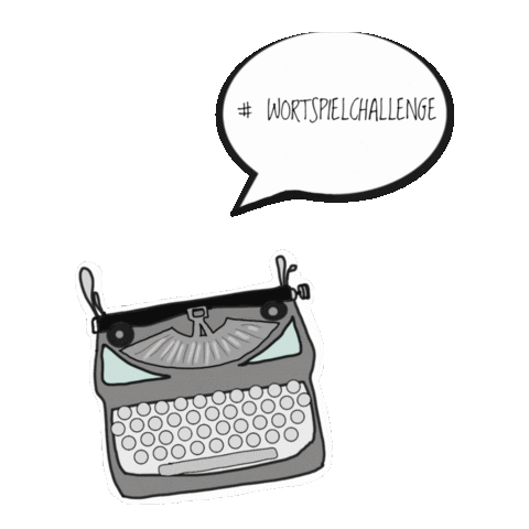 Wortspiel Sticker by Andrea Voss