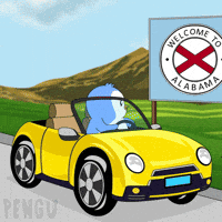 Travel Driving GIF by Pudgy Penguins