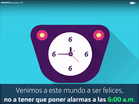 movistar elige todo morning person reloj hora GIF by Movistar Ecuador