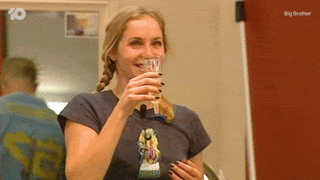 Cheers Christina GIF by Big Brother Australia