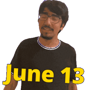 June 13 Sticker