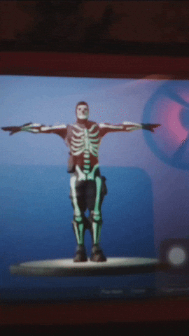 Skull Trooper T-Pose GIF
