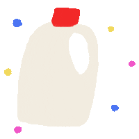 Illustration Milk Sticker