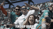 Miami Dolphins Celebration GIF by Dolfans NYC