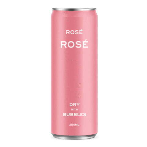 Rose Rose Pink Sticker by Tailored Beverage Company