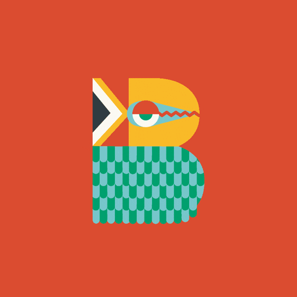 Typography Bird GIF by Gonçalo