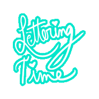 Lettering Sticker