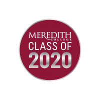 MeredithCollege 2020 strong north carolina angels Sticker