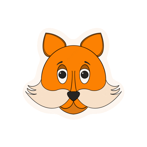 Fox Orange Sticker