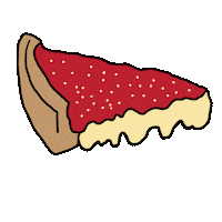 letteringworks pizza chicago chi chitown Sticker