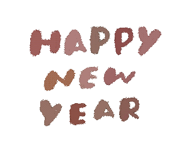 New Year 文字 Sticker