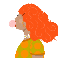 Happy Girl Sticker